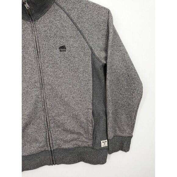 Roots Canada Men's Gray Full Zip Fleece Sweatshirt Style Jacket, Large, GREAT!! - Picture 3 of 9